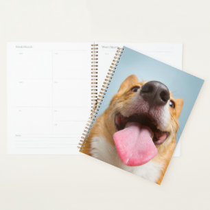 Cutest Baby Animals Corgi Tongue Planner