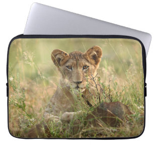 Cutest Baby Animals   Cute Baby Lion Cub Laptop Sleeve