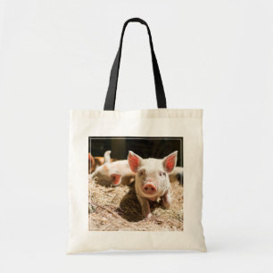 Cutest Baby Animals Cute Baby Piglet Tote Bag