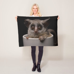 Cutest Baby Animals   Cute Bushbaby Fleece Blanket