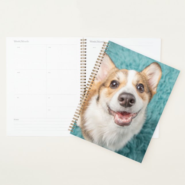 Cutest Baby Animals | Cute Corgi Puppy Smile Planner (Display)