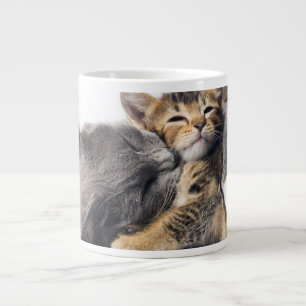 Cutest Baby Animals   Cute Kitten Hug Large Coffee Mug