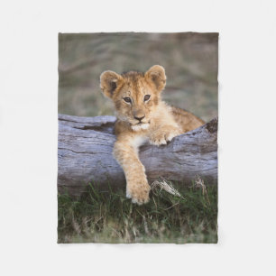 Cutest Baby Animals   Cute Lion Cub Fleece Blanket
