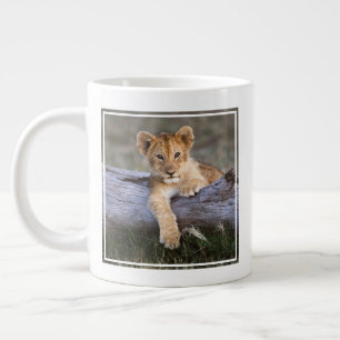 Cutest Baby Animals   Cute Lion Cub Large Coffee Mug