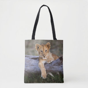 Cutest Baby Animals Cute Lion Cub Tote Bag