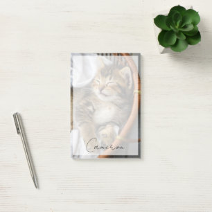 Cutest Baby Animals Cute Tabby Cat Sleeping Post-it Notes