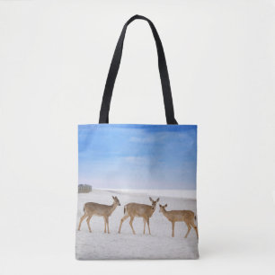 Cutest Baby Animals Deer at the Beach Tote Bag