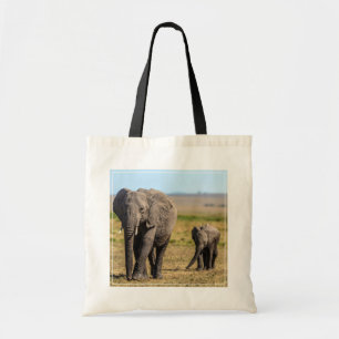 Cutest Baby Animals   Elephant Mother & Baby Tote Bag