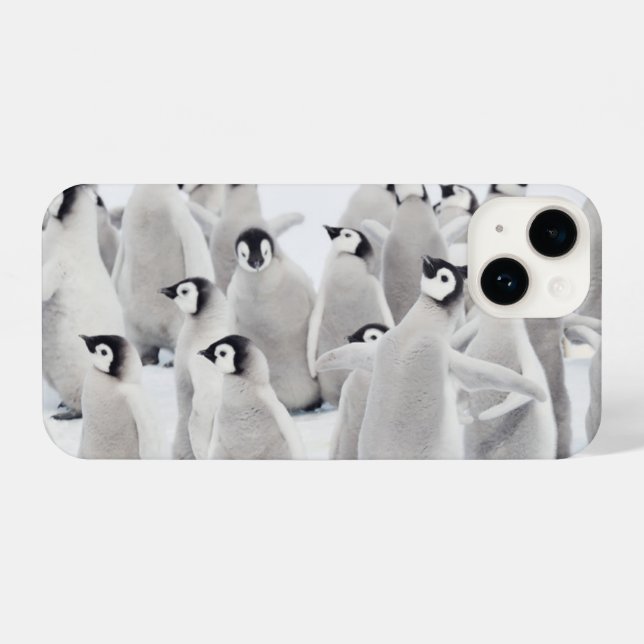 Cutest Baby Animals | Emperor Penguin Chicks iPhone Case (Back Horizontal)