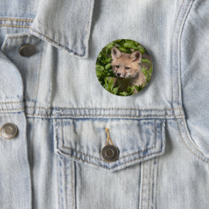 Cutest Baby Animals Fox Kit 6 Cm Round Badge