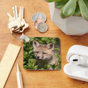Cutest Baby Animals Fox Kit Key Ring