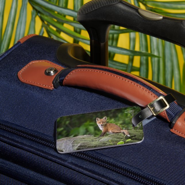 Cutest Baby Animals | Foxy Smile Luggage Tag (Front Insitu 3)