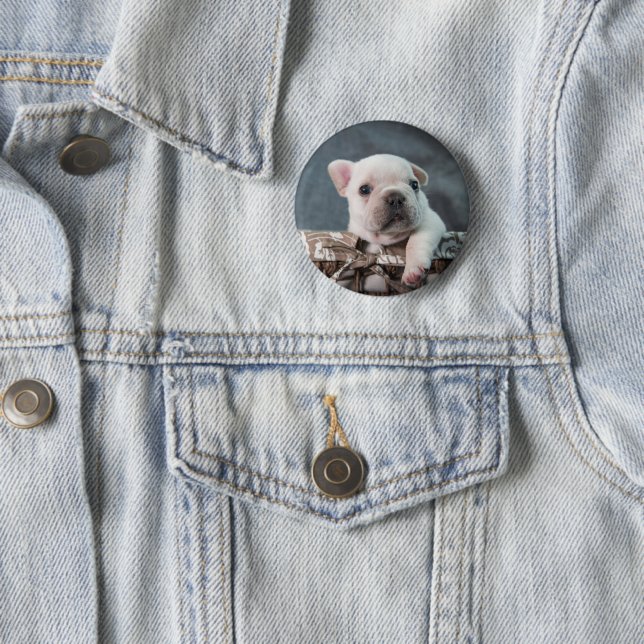 Cutest Baby Animals | French Bulldog 6 Cm Round Badge (In Situ)