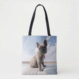 Cutest Baby Animals French Bulldog Boating Tote Bag