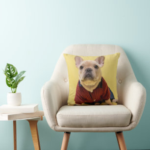Cutest Baby Animals   French Bulldog Dressed Cushion