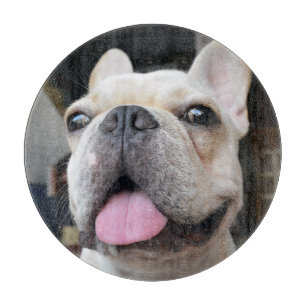 Cutest Baby Animals French Bulldog Face Cutting Board