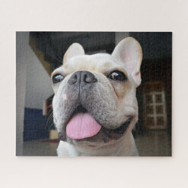 Cutest Baby Animals | French Bulldog Face Jigsaw Puzzle (Horizontal)