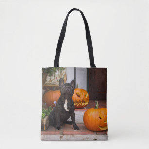 Cutest Baby Animals   French Bulldog Halloween Tote Bag