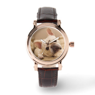 Cutest Baby Animals French Bulldog Head Tilt Watch