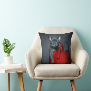 Cutest Baby Animals   French Bulldog in Handbag Cushion