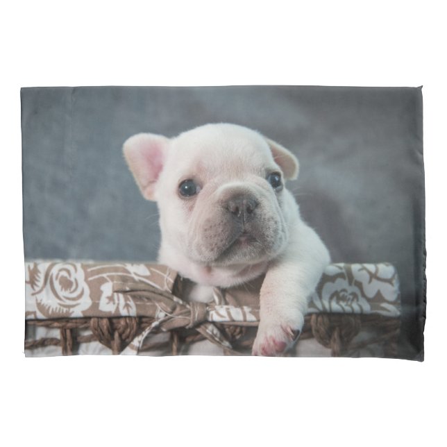 Cutest Baby Animals | French Bulldog Pillowcase (Front)