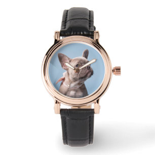 Cutest Baby Animals French Bulldog Pink Bow Watch
