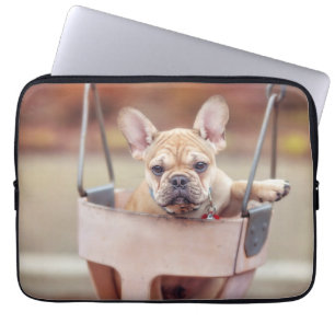 Cutest Baby Animals   French Bulldog Playground Laptop Sleeve
