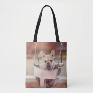 Cutest Baby Animals French Bulldog Playground Tote Bag