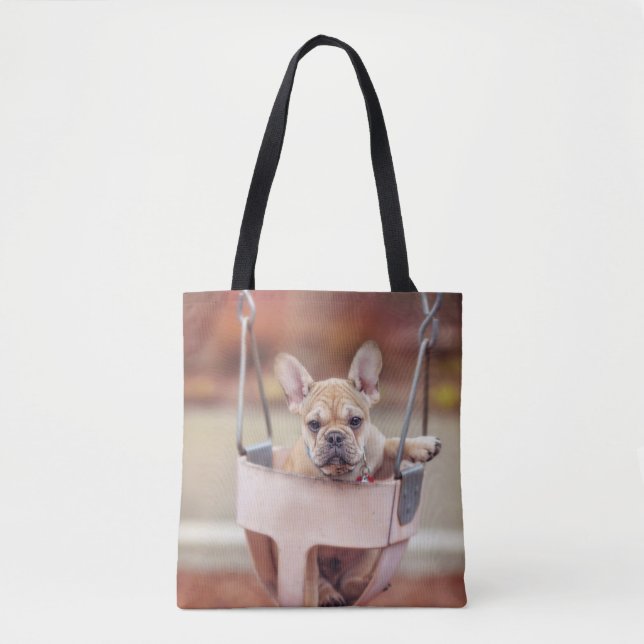 Cutest Baby Animals | French Bulldog Playground Tote Bag (Front)