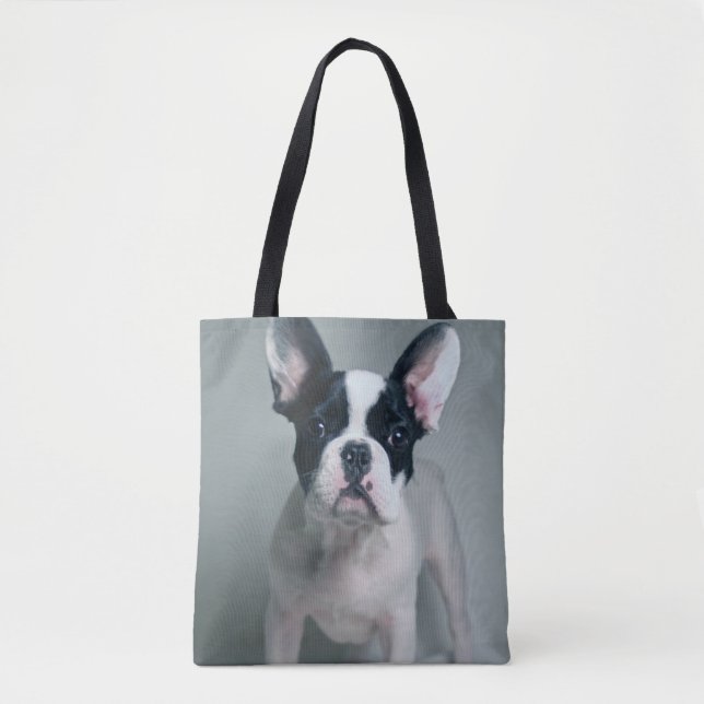 Cutest Baby Animals | French Bulldog Puppy Tote Bag (Front)