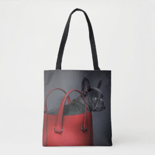 Cutest Baby Animals   French Bulldog Red Hand Bag