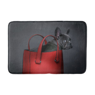 Cutest Baby Animals   French Bulldog Red Hand Bag Bath Mat