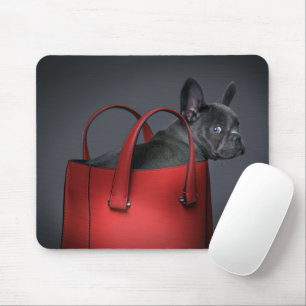 Cutest Baby Animals French Bulldog Red Hand Bag Mouse Mat