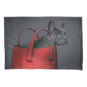 Cutest Baby Animals   French Bulldog Red Hand Bag Pillowcase