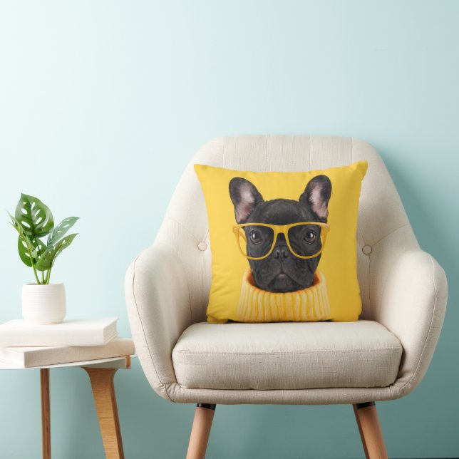 Cutest Baby Animals | French Bulldog Sunglasses Cushion (Chair)