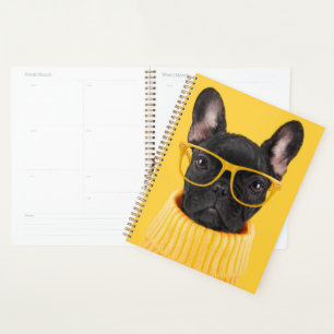 Cutest Baby Animals   French Bulldog Sunglasses Planner