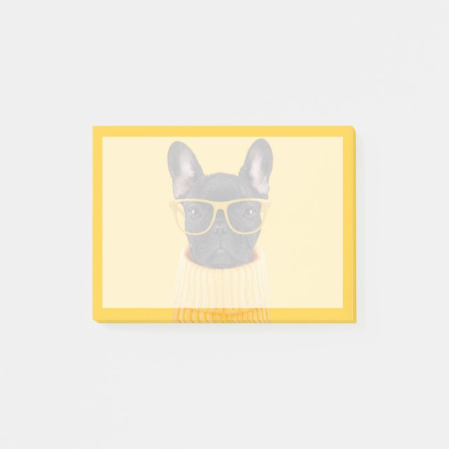 Cutest Baby Animals | French Bulldog Sunglasses Post-it Notes (Front)
