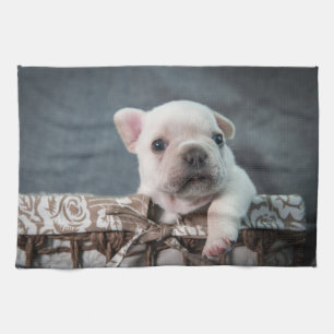 Cutest Baby Animals   French Bulldog Tea Towel