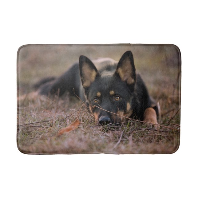 Cutest Baby Animals | German Shepherd Puppy Bath Mat (Front)