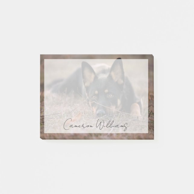Cutest Baby Animals | German Shepherd Puppy Post-it Notes (Front)