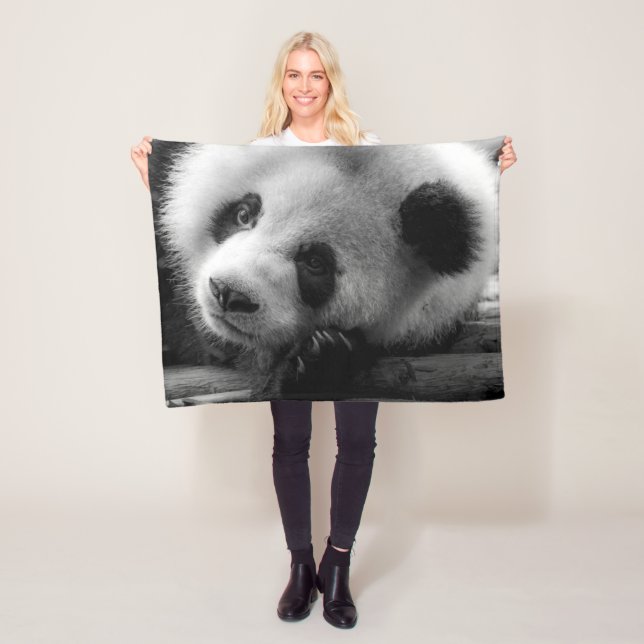 Cutest Baby Animals | Giant Panda Bear Cub Fleece Blanket (In Situ)