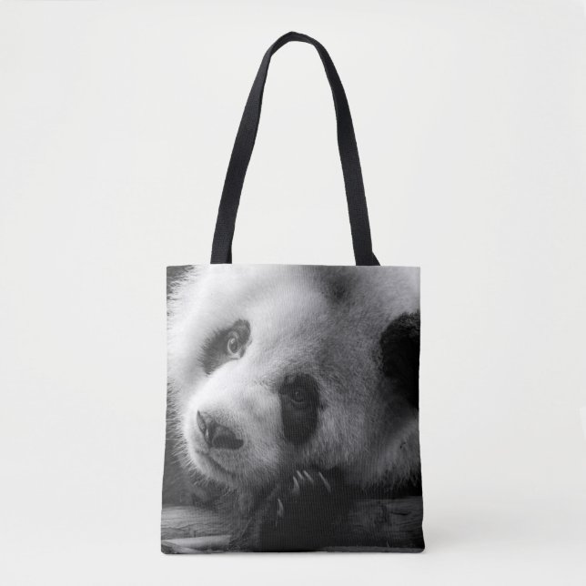 Cutest Baby Animals | Giant Panda Bear Cub Tote Bag (Front)
