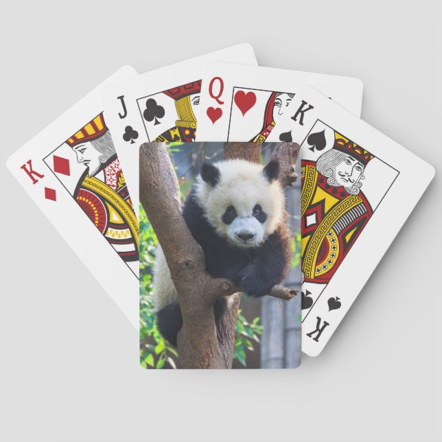 Cutest Baby Animals | Giant Panda Cub Playing Cards (Back)