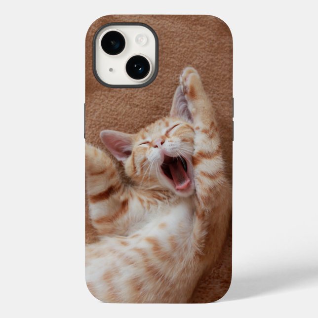 Cutest Baby Animals | Ginger Kitten Yawning Case-Mate iPhone Case (Back)