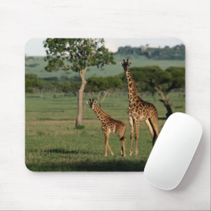 Cutest Baby Animals   Giraffe Calf & Mama Mouse Mat