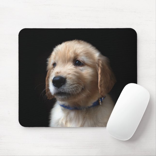 Cutest Baby Animals | Golden Retriever Puppy Mouse Mat (With Mouse)