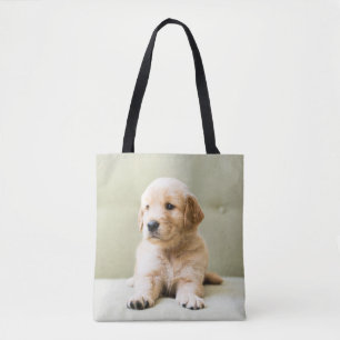 Cutest Baby Animals Golden Retriever Puppy Tote Bag