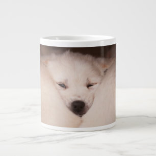 Cutest Baby Animals   Golden Retriever Snuggle Large Coffee Mug