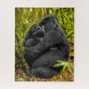 Cutest Baby Animals   Gorilla & Baby Jigsaw Puzzle
