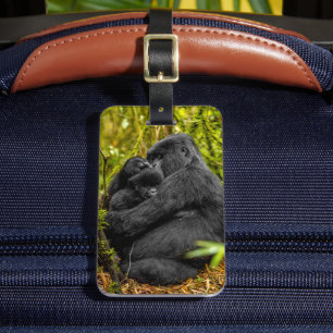 Cutest Baby Animals   Gorilla & Baby Luggage Tag